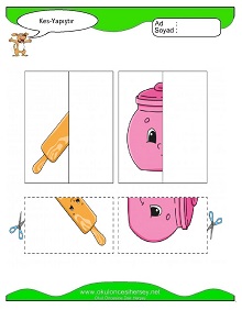 Kes Yapıştır Çalışma Sayfaları